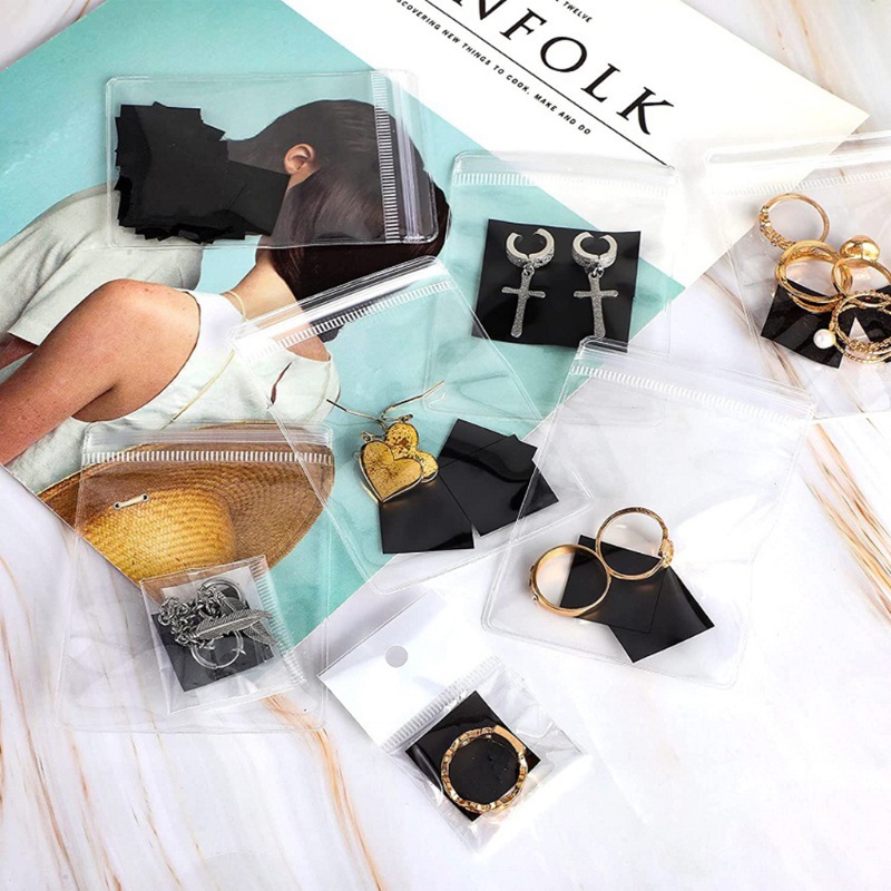 Bộ 100 Túi Dây Kéo Chống Mài Mòn Không Mài Mòn Đựng Trang Sức