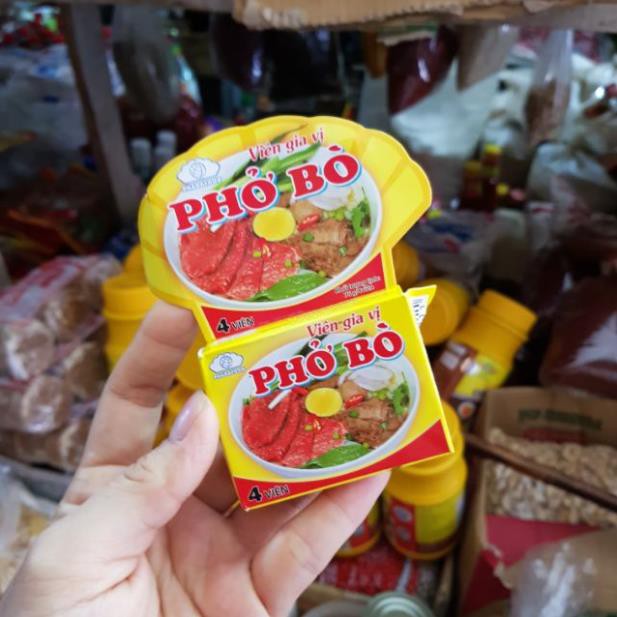 Viên gia vị phở bò/phở gà/bún riêu cua 4 viên