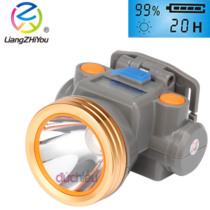 Đèn pin đội đầu chống nước màn hình hiển thị  LED 5212  | Đức Hiếu Shop