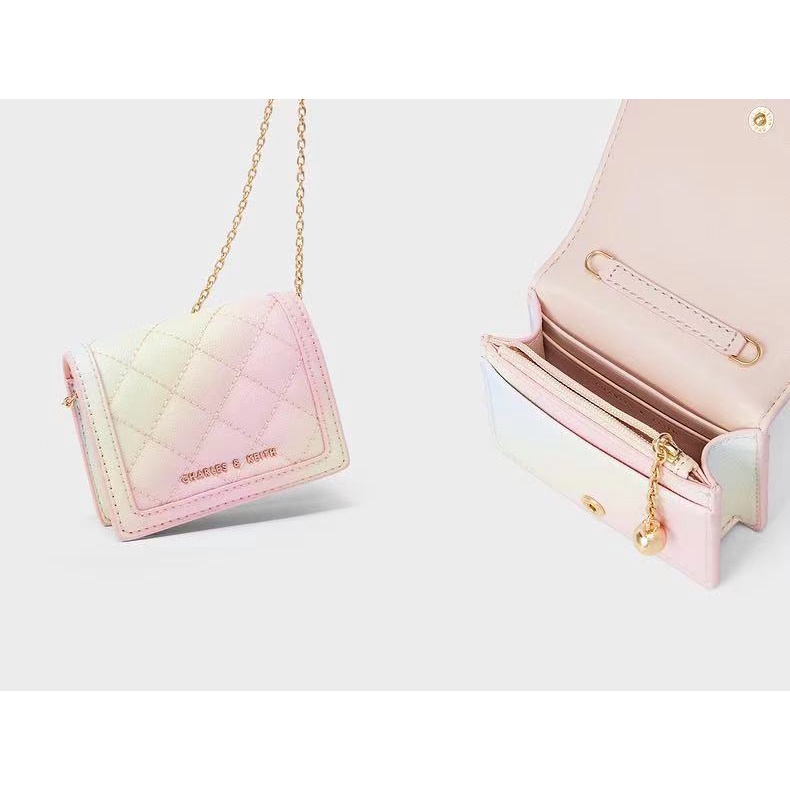 Ví khâu nhỏ 50701179 có dây đeo chéo nhiều ngăn đựng thẻ cho nữ