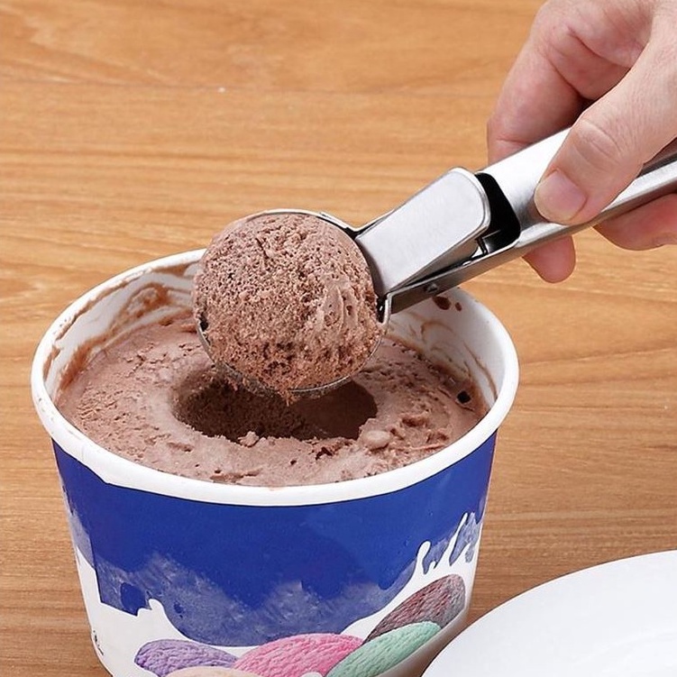 Muỗng Múc Kem / Trái Cây Bằng Thép Không Gỉ