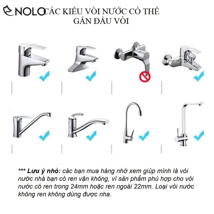 Đầu Gắn Vòi Nước Tăng Áp Mở Rộng Nút Điều Chỉnh 3 Chế Độ Nước Trên Thân Vòi Hỗ Trợ Xoay 360 Độ Chất Liệu Nhựa ABS