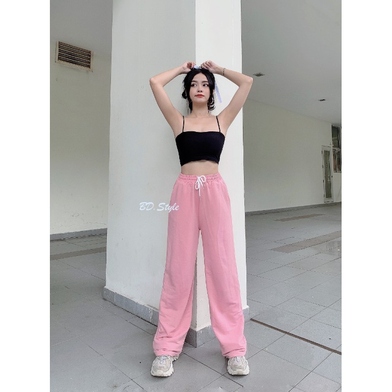 Quần Ống Suông Chất Nỉ Basic Form Rộng Culottes Siêu Xinh 💗