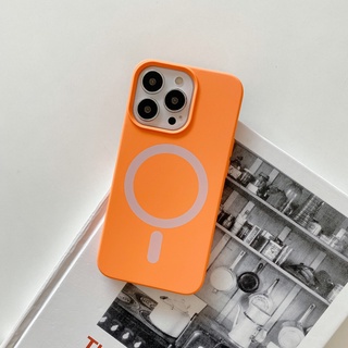 Ốp Điện Thoại TPU Silicone Màu Trơn Mẫu Mới Từ Tính Cho Iphone 13 Pro Max IPhone12