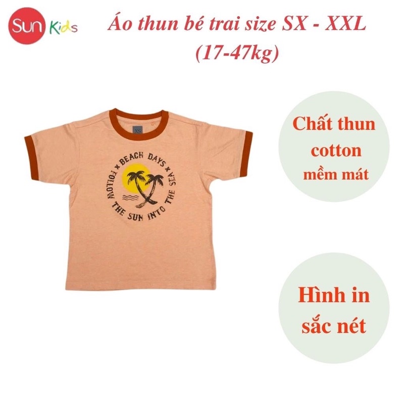 Áo thun bé trai xuất xịn, áo phông cho bé trai, chất cotton, size SX-XXL, - SUNKIDS1