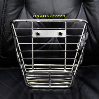 Rổ inox 304 nhỏ gắn cho wave lớn không cần pát.