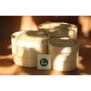 Xửng hấp tre/ lồng hấp tre D15cm/20cm- Hấp há cảo/dimsum