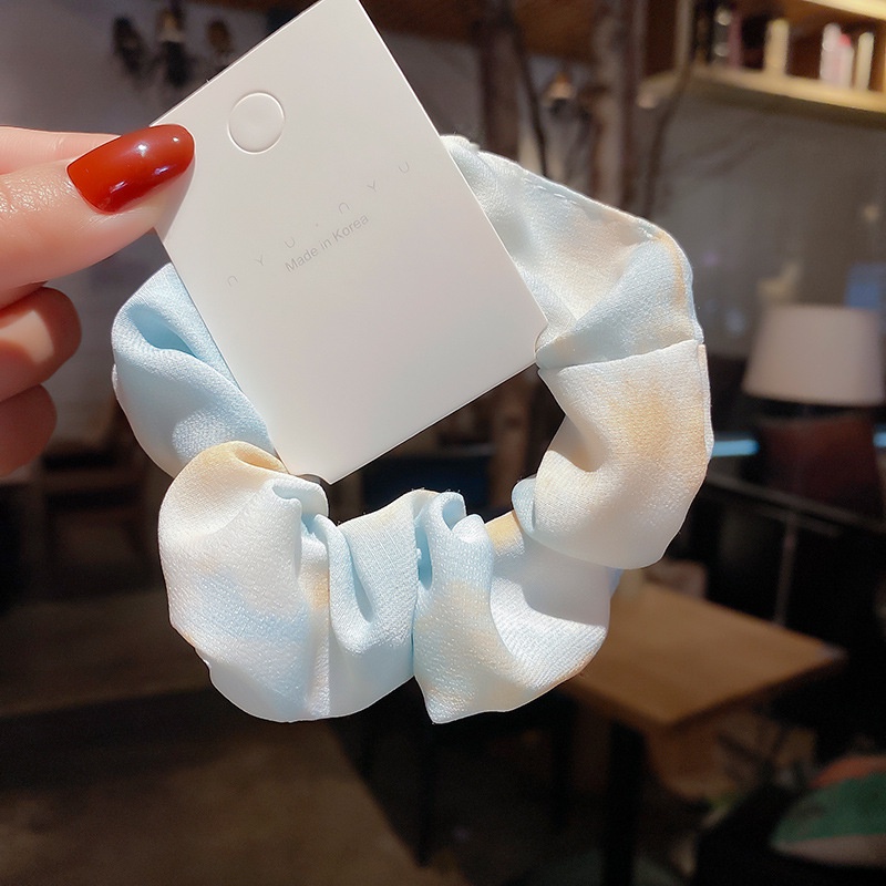 Dây buộc, cột tóc Scrunchies màu loang thanh lịch nhiều màu Hàn Quốc dành cho nữ Jelishop