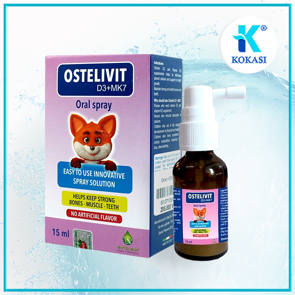 [OSTELIVIT D3+MK7 - bổ sung kết hợp cả vitamin D3 và vitamin K2 (MK7)