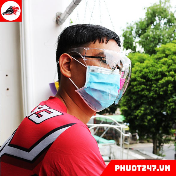 [Q.Bình Tân] Kính chống giọt bắn cao cấp Asia | Face shield tại TPHCM / Có thể mang cho người cận thị