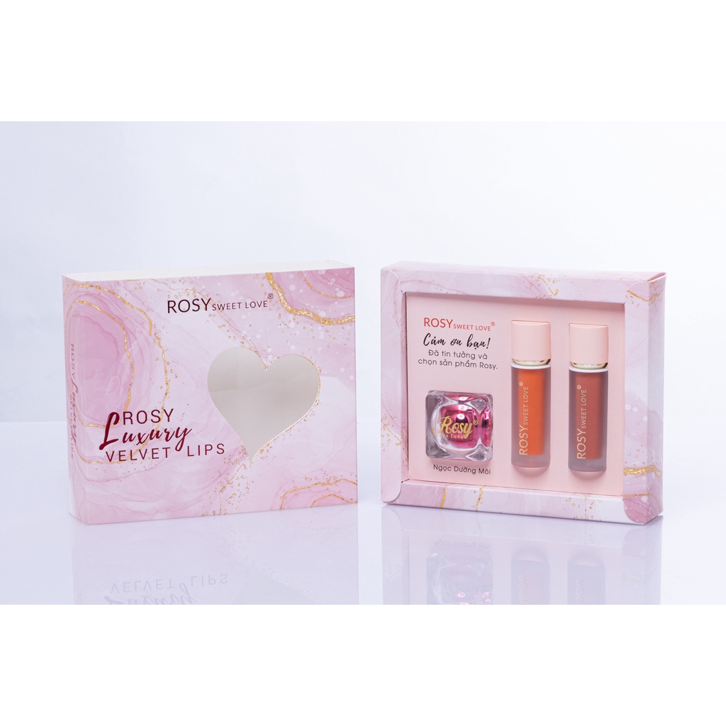 [Chính Hãng] set son rosy combo son môi rosy Luxury Velvet Lips