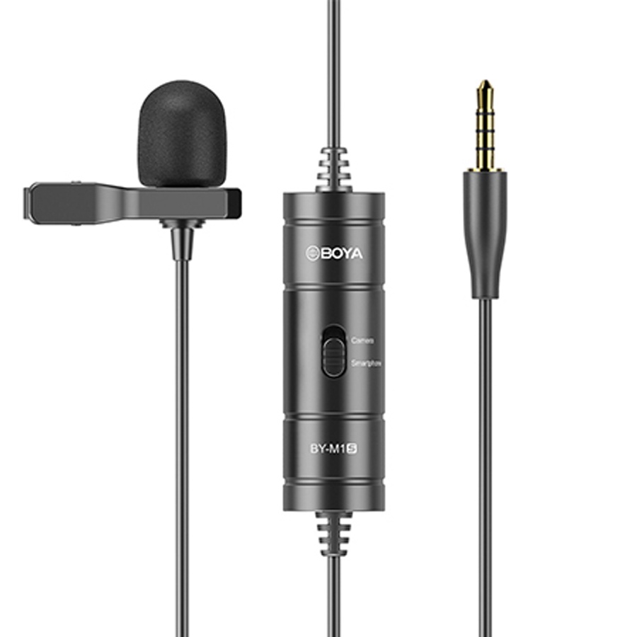 Micro cài áo BOYA BY-M1S dành cho điện thoại và máy ảnh