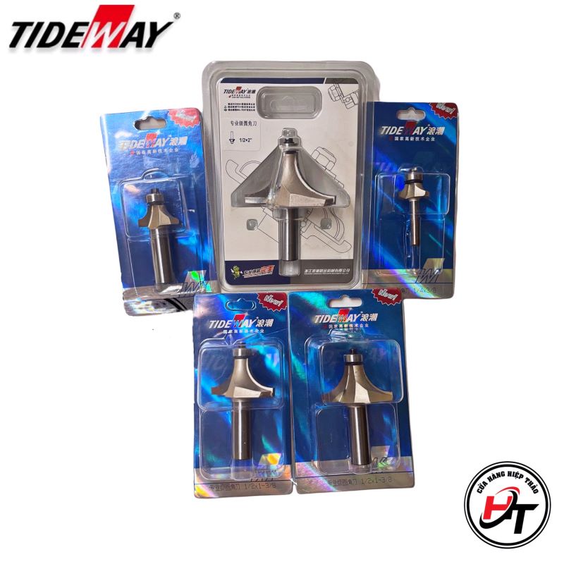 Mũi phay gỗ bo lõm R mũi soi lồi gỗ TIDEWAY lắp máy soi cầm tay và trục đứng MSLV