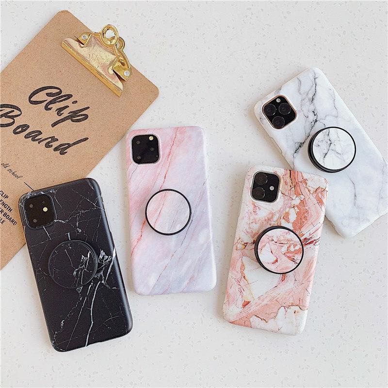 CASE_KÈM_POPSOCKET_ĐÁ_MARBLE