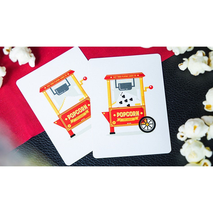 Bộ bài tây Popcorn &amp; Cola Playing Cards - Bài Mỹ - Bài Chính Hãng