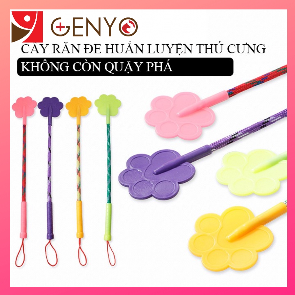 Cây huấn luyện thú cưng, cây tét đít chó( màu ngẫu nhiên) Genyo pet carre