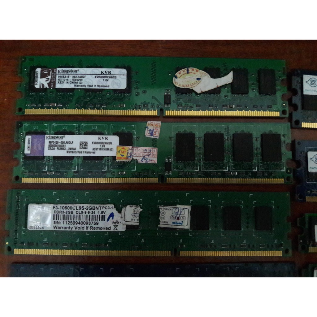 [ Sắp hết ]Ram máy tính DDR2 2gb các hãng bóc máy