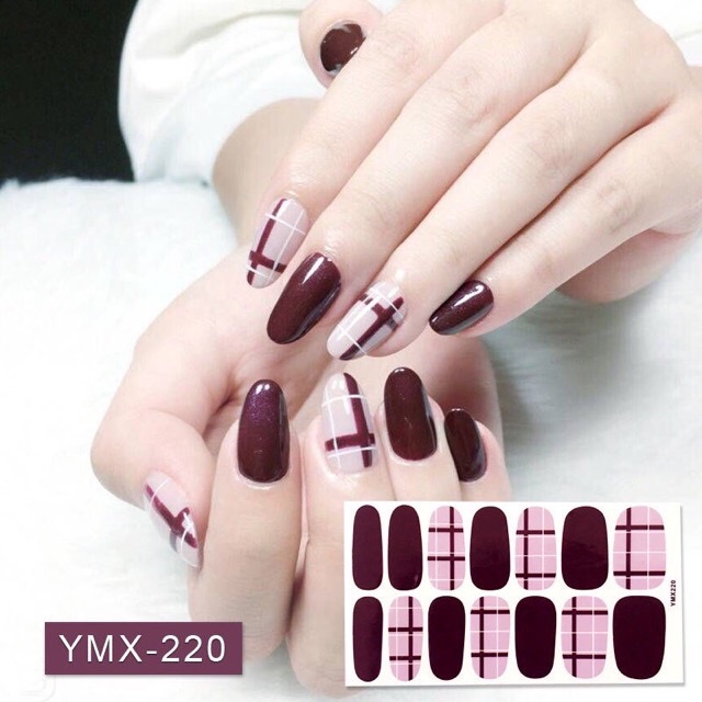 Set dán móng tay Nails dán nghệ thuật nhiều màu - có ngay bộ móng đẹp trong 5 phút (Nail wraps / Nail stickers) CAM06