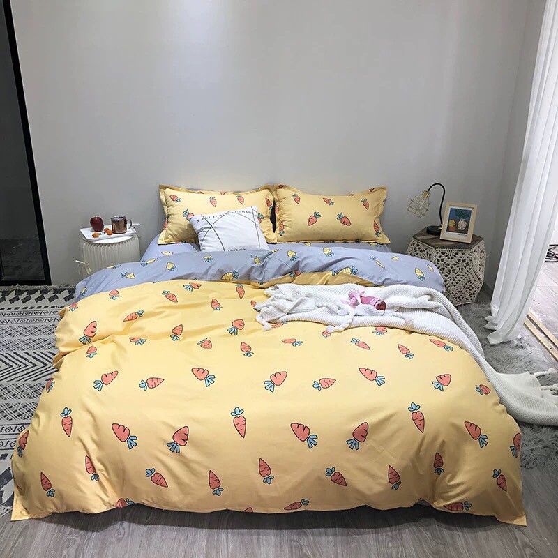 Bộ chăn ga gối Cotton Poly M2T Bedding drap giường đệm Hàn Quốc - PL Củ Cà Rốt | BigBuy360 - bigbuy360.vn