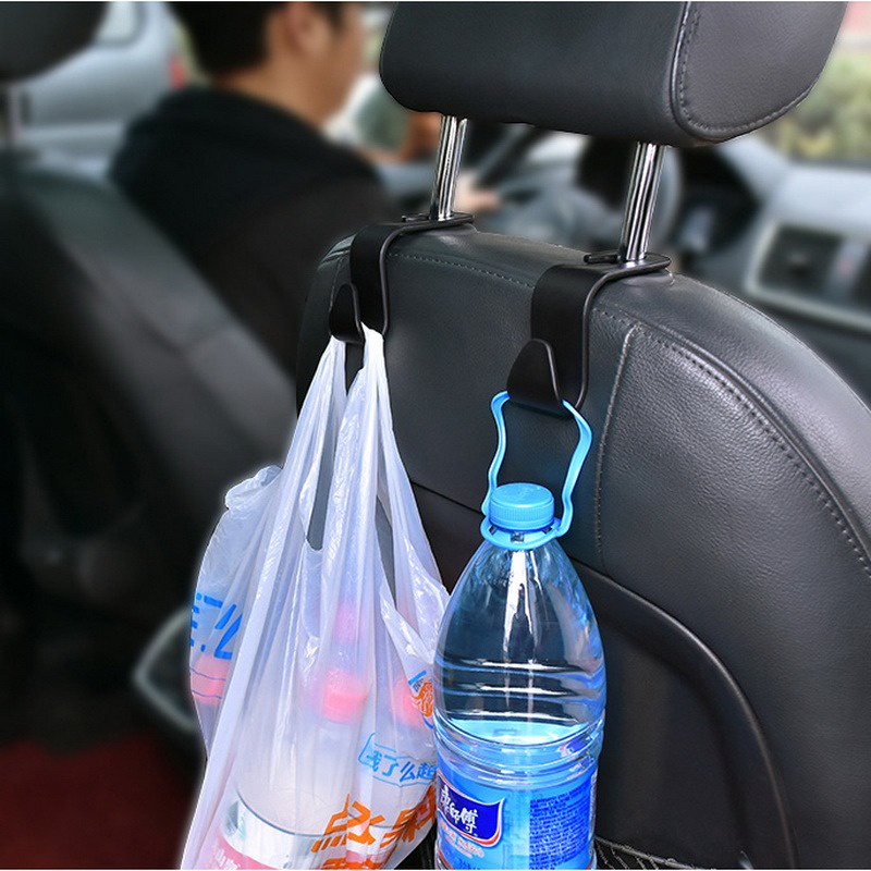 Ghế ô tô Tựa đầu Móc Ghế sau Ghế tổ chức Móc treo cho Túi xách Ô tô Quần áo Ô dù Áo khoác Túi hàng tạp hóa