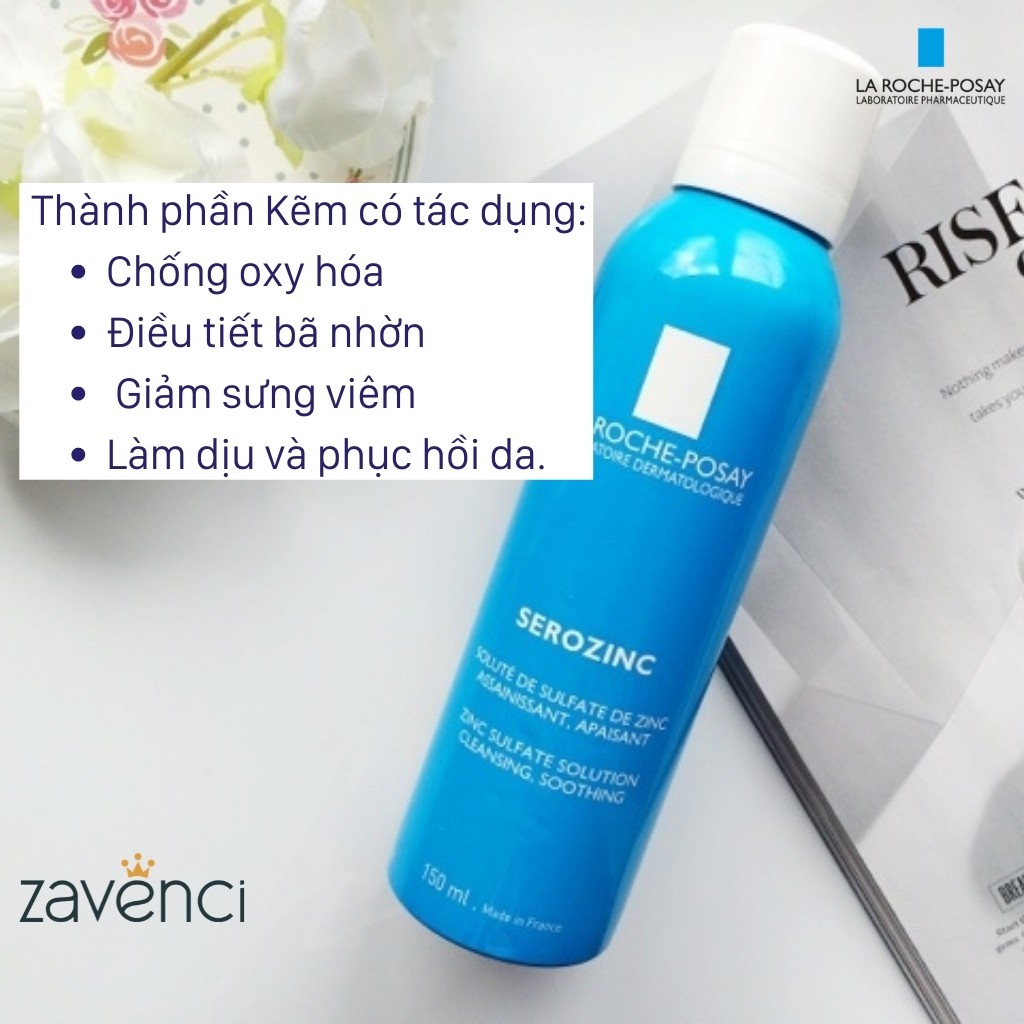 Xịt khoáng LA ROCHE POSAY Xịt khoáng dưỡng da giúp làm dịu da và giảm bóng nhờn cho da dầu mụn Serozinc (300ml)