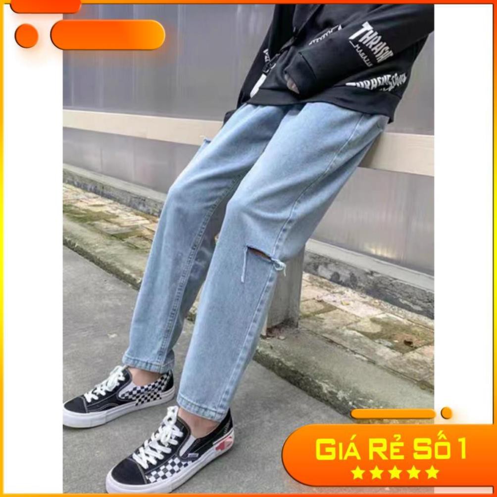 Baggy Style Quần Jeans Baggy Dáng Rách Cạnh 2021 tại Thế Giới Quần Jeans Nam đẹp ྇