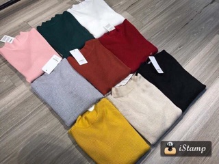 Áo len tăm cổ 3 phân