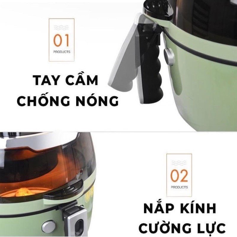 Nồi Chiên Không Dầu Dung Tích 8 Lít Bảo Hành 12 Tháng [Hàng Chính Hãng]