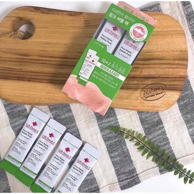 Mặt Nạ Đất Sét Sủi Bọt Thanh Lọc Da Cell Fusion C Pore Delete Bubble Pack