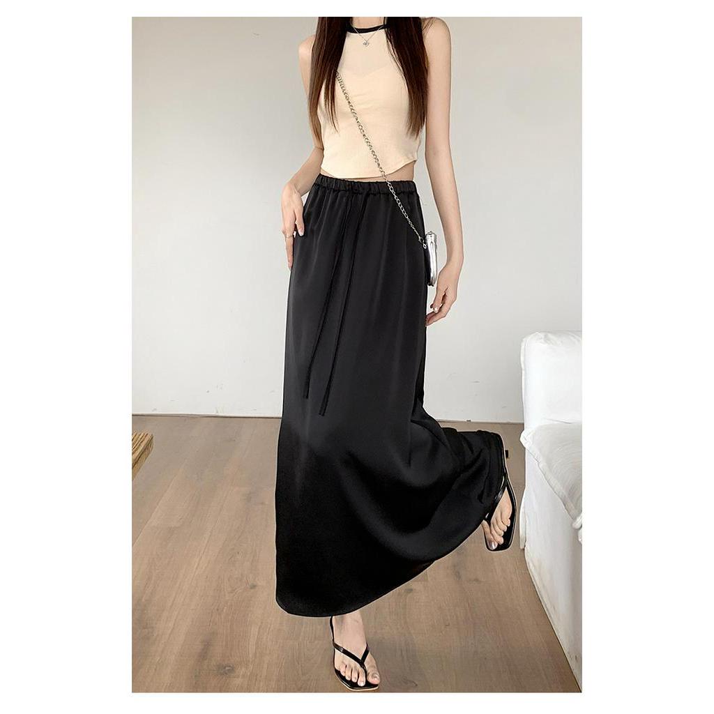 Chân Váy Dài Vừa Phối Dây Rút Thời Trang Cho Nữ 66190