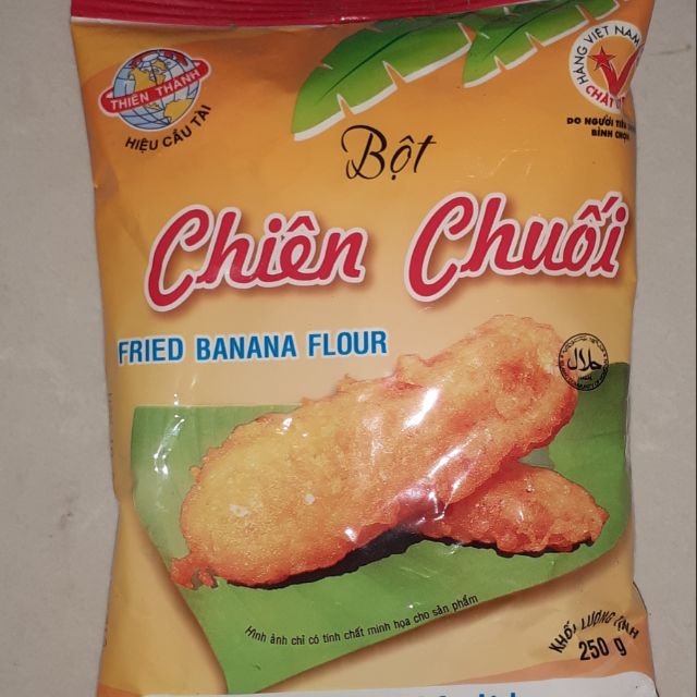 Bột chiên chuối hiệu Cầu Tài 250g, chiên chuối vàng rượm, thơm ngon