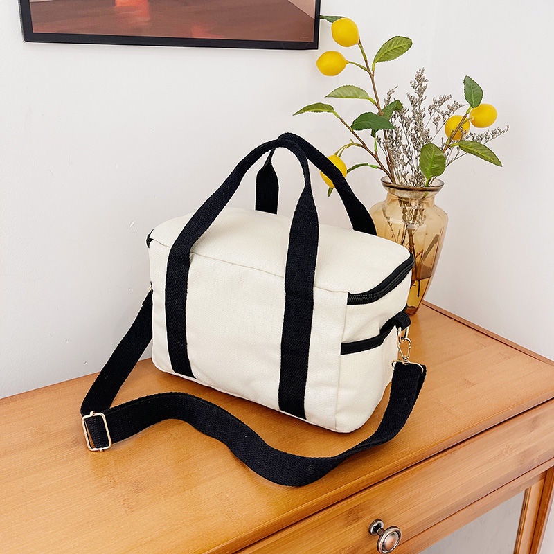 STARBUCKS  Hàng Có Sẵn Túi Tote Vải Canvas Đựng Hộp Cơm / Túi Xách Tay / Túi Thực Phẩm / Túi Xách Du Lịch