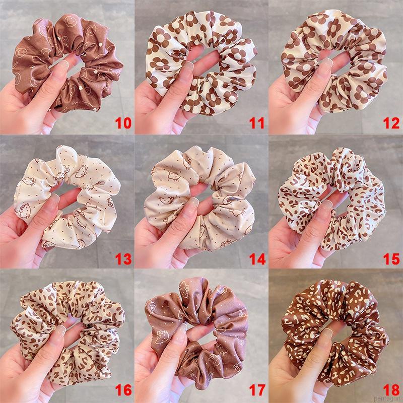 Dây buộc tóc cỡ lớn in họa tiết Maruko tinh tế thời trang cho nữ