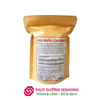 Nui lúa mạch (500gr) Nui Ngắn lúa mạch nguyên cám, thuần chay tinh khiết