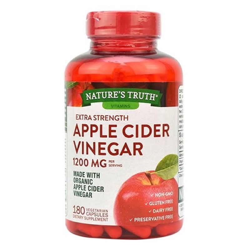 VIÊN UỐNG GIẤM TÁO HỮU CƠ APPLE CINDER VINEGAR HỘP 180 VIÊN