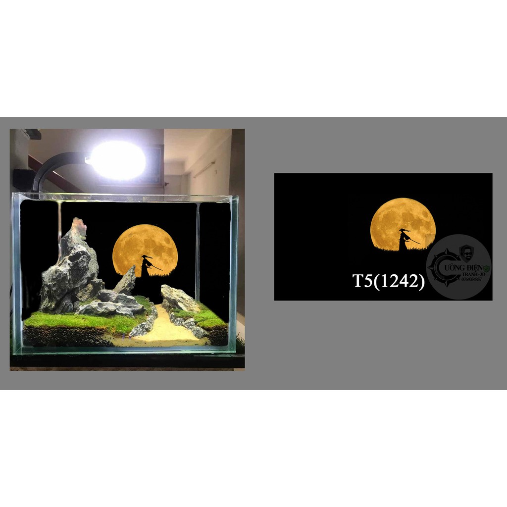 Tranh dán hồ cá 3D