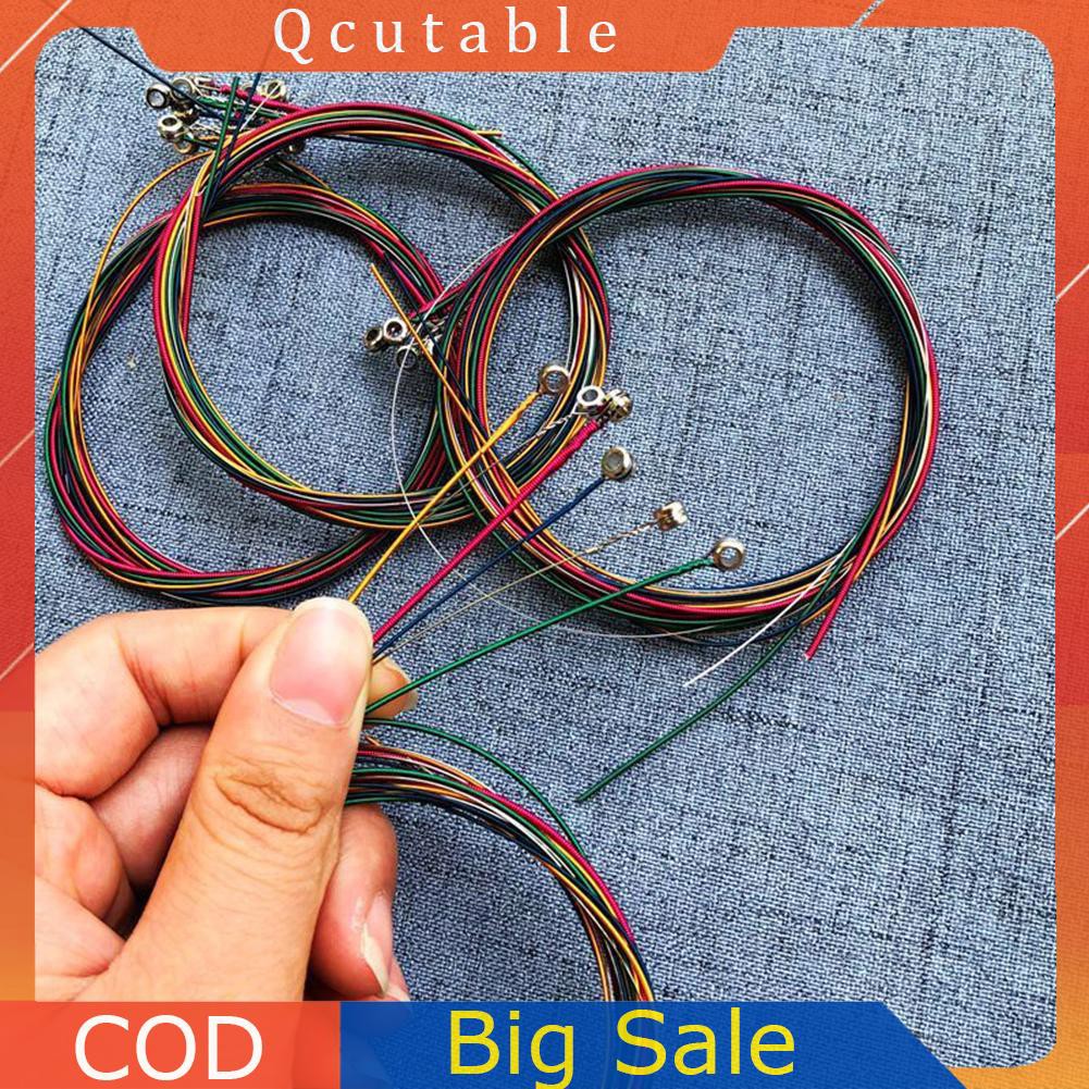 Set 6 Dây Đàn Guitar Nhiều Màu