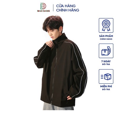Áo khoác gió nam nữ 2 lớp lót dù có túi trong phong cách hàn quốc Bảo Đăng.