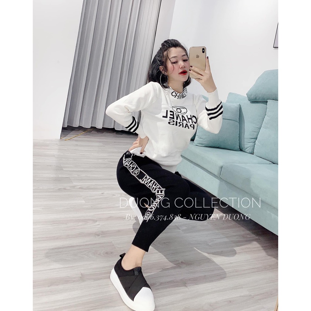 Sét Bộ Quần áo thu đông dành cho phái nữ 40-58kg kg mẫu paris