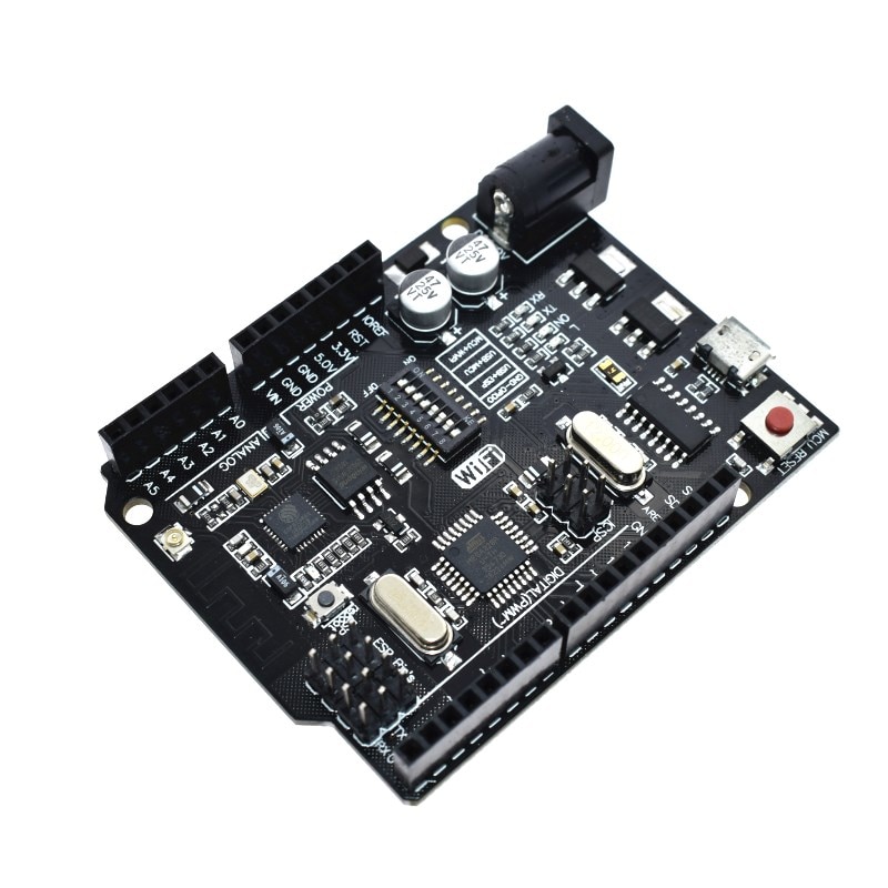 Bảng Mạch Uno R3 + Wifi Atmega328P + Esp8266 (32Mb Usb-Ttl Ch340G Cho Arduino Uno Nodemcu Esp8266 One