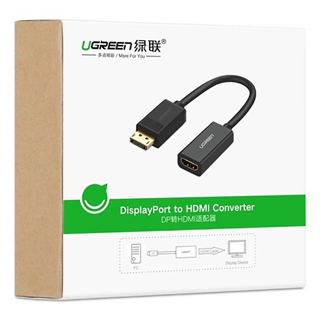 Cáp chuyển Displayport sang HDMI chính hãng Ugreen 40362