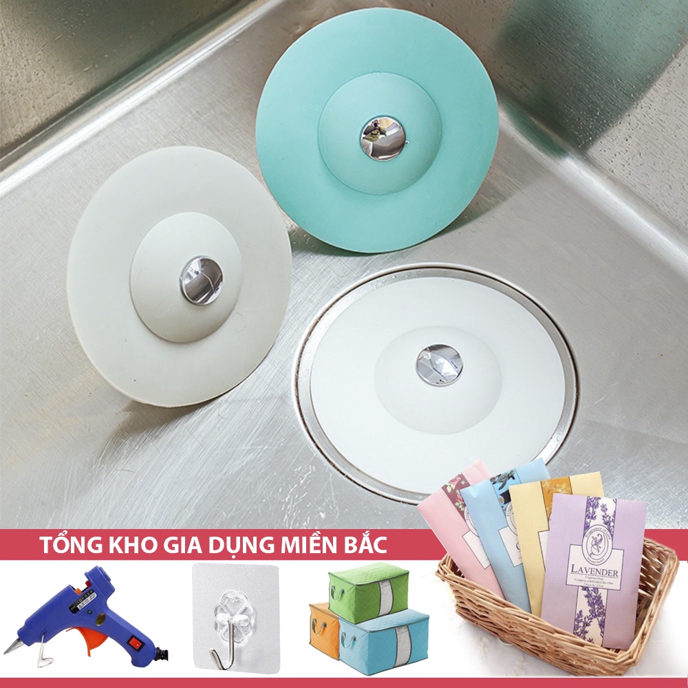 [Tổng Kho Sỉ] Nắp Chặn Lọc Rác Bồn Rửa Bát BẬT MỞ - Nắp Đậy Silicon Chặn Lông Tóc Bồn Tắm, Rửa Mặt - Ngăn Mùi Nắp Cống