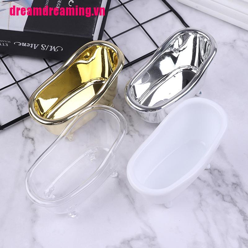 [Hàng mới về] Hộp đựng mỹ phẩm thiết kế bồn tắm mini nhỏ gọn