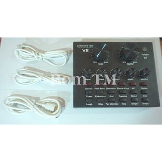 bộ hát đầ đủ phụ kiện v8 mic bm 900