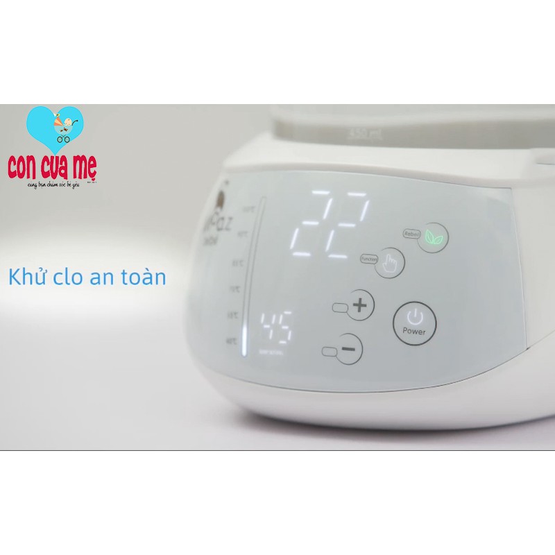 [BH 1 năm] Bình đun nước pha sữa đa chức năng Moaz Bebe MB-002 dung tích 1000ml