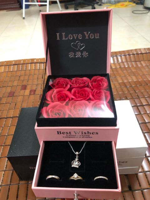 Hoa hồng sáp Cao Cấp - Hộp quà tặng Cao Cấp, ý nghĩa tặng mẹ, tặng vợ, tặng người yêu, bạn gái ngày sinh nhật, valentine