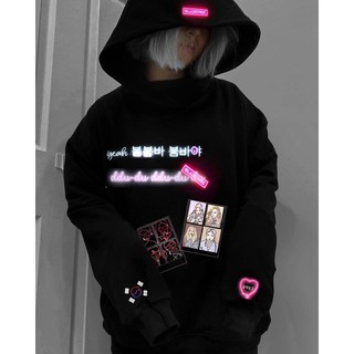 THE FANCE | BLACK PINK HOODIE phản quang