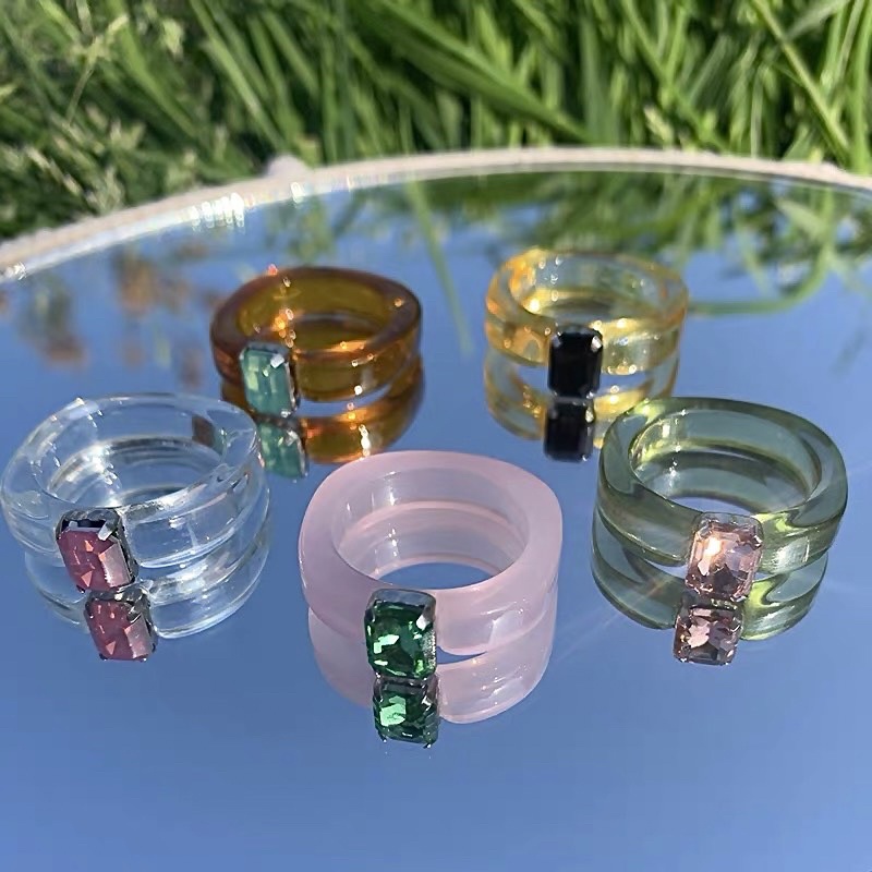 Nhẫn Đeo Tay Một Hạt Phong Cách Cá Tính - NHAN1064