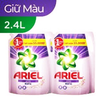 Combo 2 túi nước giặt giữ màu Ariel Matic 2.15l