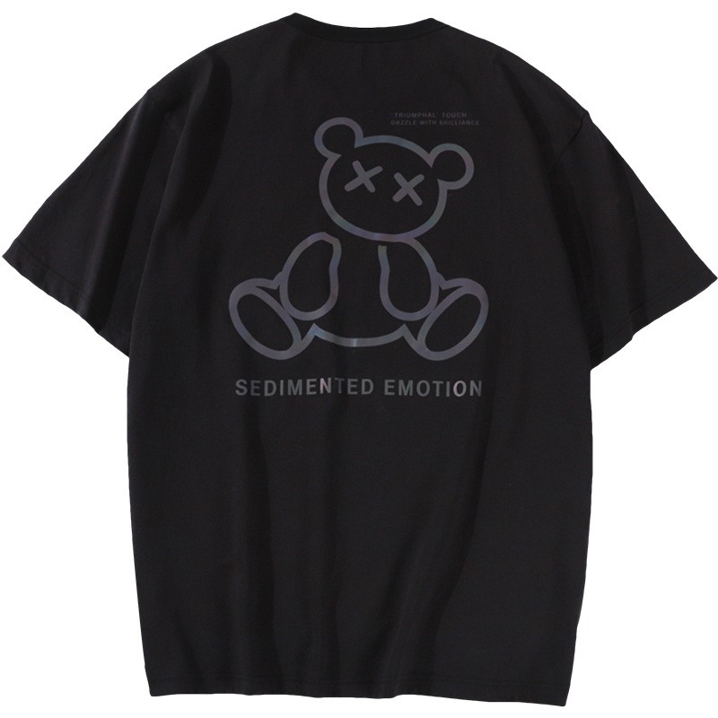 Áo Thun Unisex Phản Quang 7 màu Tay Lỡ Form Rộng Nam Nữ vải cotton phong cách Hàn Quốc Ulzzang TN153-TN156-TN371 Teechan | BigBuy360 - bigbuy360.vn